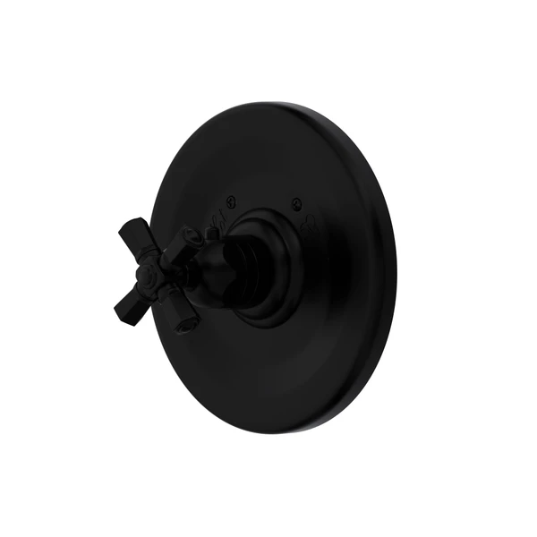 DISCONTINUED Palladian® 3/4" Thermostatic Trim Without Volume Control - Matte Black | Model Number: A4814XMMB