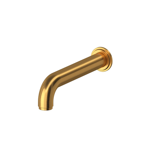 Arca Wall Mount Tub Spout - Brushed Gold | Model Number: AA80BG