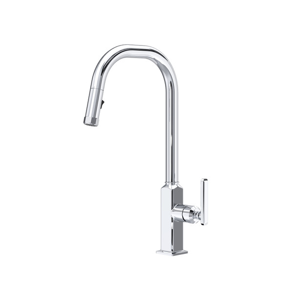 Apothecary Pull-Down Kitchen Faucet With U-Spout - Polished Chrome | Model Number: AP56D1LMAPC