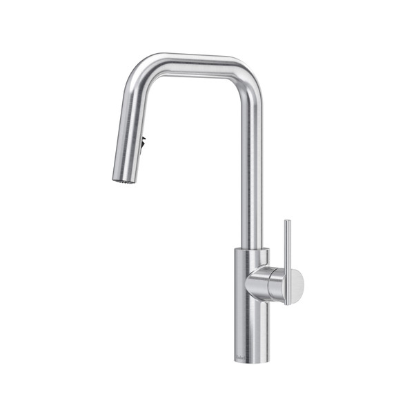 Lateral™ Pull-Down Kitchen Faucet With U-Spout - Stainless Steel | Model Number: LTSQ201SS
