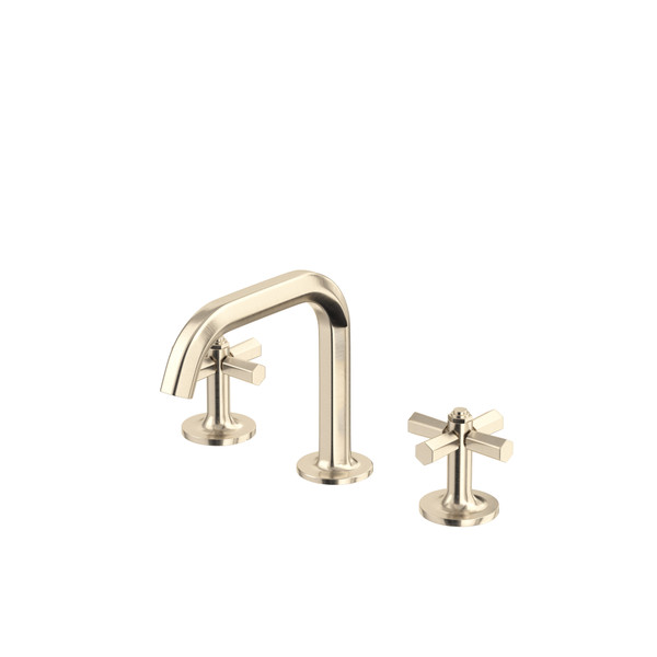 Modelle Widespread Bathroom Faucet With U-Spout - Satin Nickel | Model Number: MD09D3XMSTN