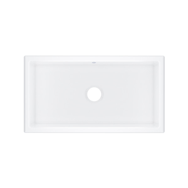 Shaker™ 33" Single Bowl Undermount Fireclay Kitchen Sink - White (WH) | Model Number: MSUM3318WH