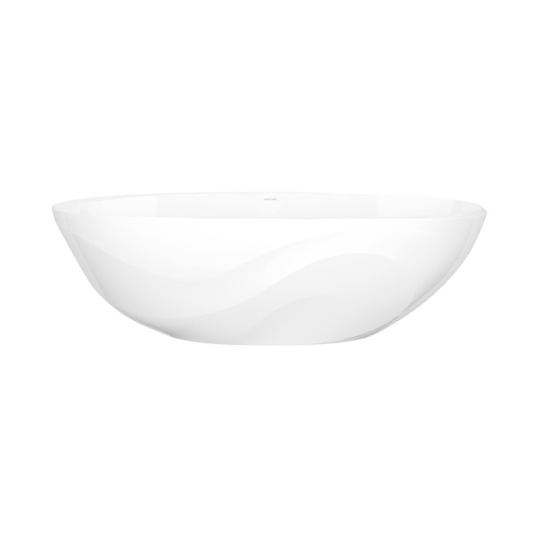 Seros 70" X 30" Freestanding Soaking Bathtub With Flat Rim - Standard White | Model Number: SE4-N-SW-NO