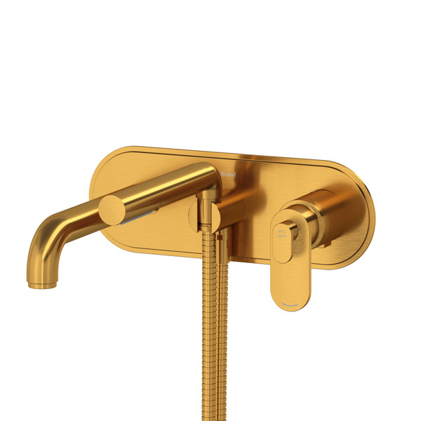 Arca Wall Mount Tub Filler Trim - Brushed Gold | Model Number: TAA21BG