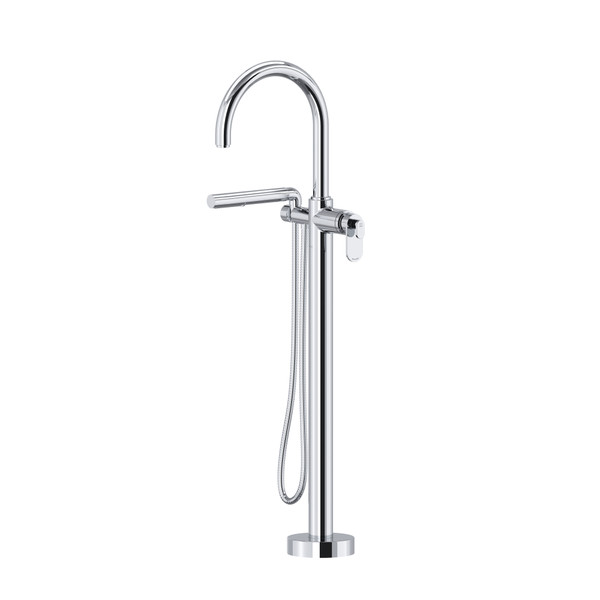 Arca™ Thermostatic Single  Hole Floor Mount Tub Filler Trim - Chrome | Model Number: TAA39C