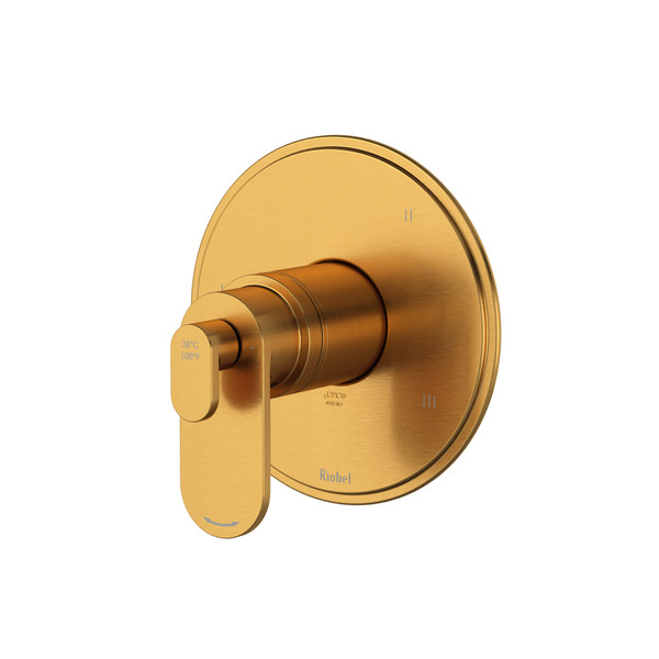 Arca 1/2" Thermostatic and Pressure Balance Trim With 5 Functions - Brushed Gold | Model Number: TAA45BG