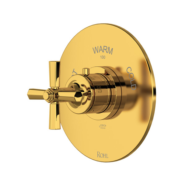 Modelle™ 3/4" Thermostatic Trim Without Volume Control - Unlacquered Brass | Model Number: TMD13W1XMULB