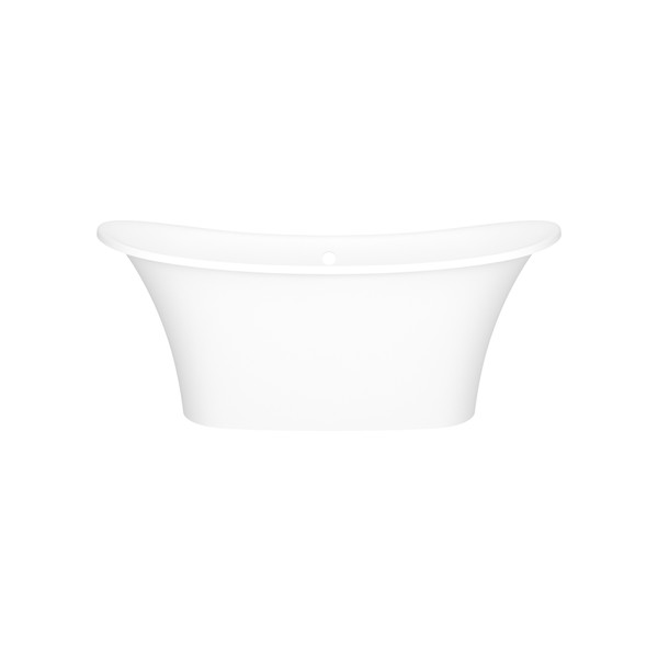 Toulouse 60" X 29" Freestanding Soaking Bathtub - Standard Matte White | Model Number: TO2M-N-SM-OF