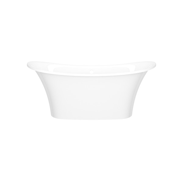 Toulouse 60" X 29" Freestanding Soaking Bathtub - Standard White | Model Number: TO2-N-SW-OF