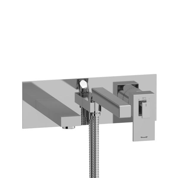 Kubik™ Wall Mount Thermostatic/Pressure Balance Tub Filler Trim - Chrome | Model Number: TUS21C