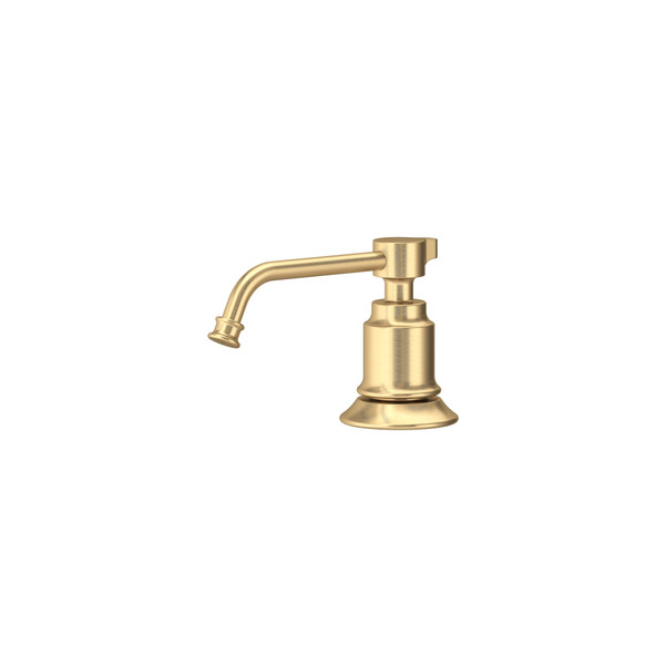 Southbank™ Soap Dispenser - Satin English Gold | Model Number: U.SB80SDSEG