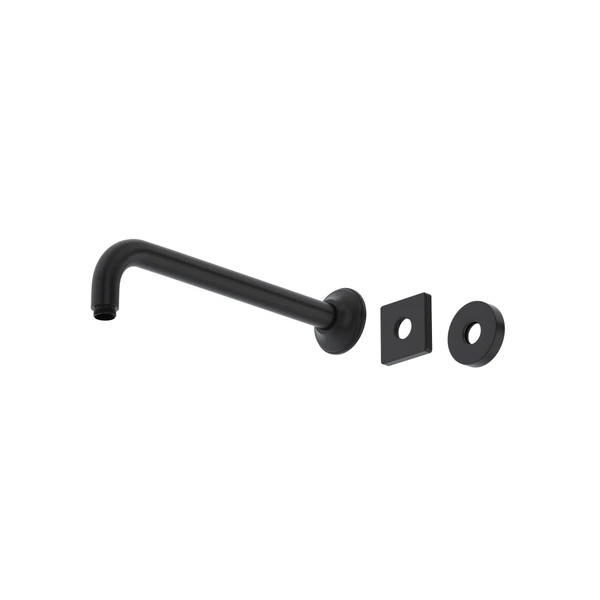 12" Wall Mount Shower Arm - Matte Black | Model Number: 1455/12MB