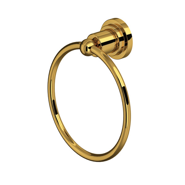 Campo Wall Mount Towel Ring - Unlacquered Brass | Model Number: A1485IWULB