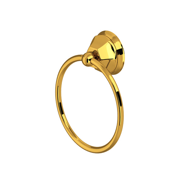 Palladian Wall Mount Towel Ring - Unlacquered Brass | Model Number: A6885ULB