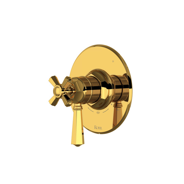 1/2" Therm & Pressure Balance Trim With 5 Functions - Unlacquered Brass | Model Number: TTN45W1LMULB