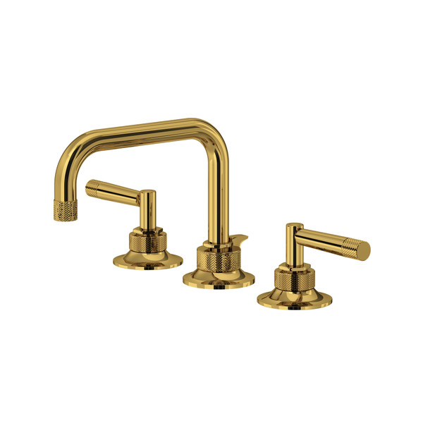 Graceline® Widespread Lavatory Faucet With U-Spout - Unlacquered Brass | Model Number: MB2009LMULB-2
