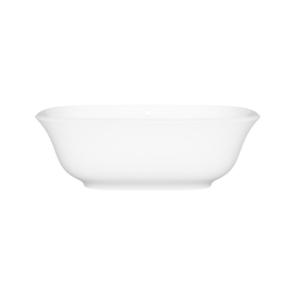 Amiata 70" x 32" Freestanding Soaking Bathtub - Standard White (Matte) | Model Number: AMT3M-N-SM-OF