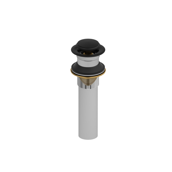 Lavatory Push Drain Without Overflow - Black | DL150BK
