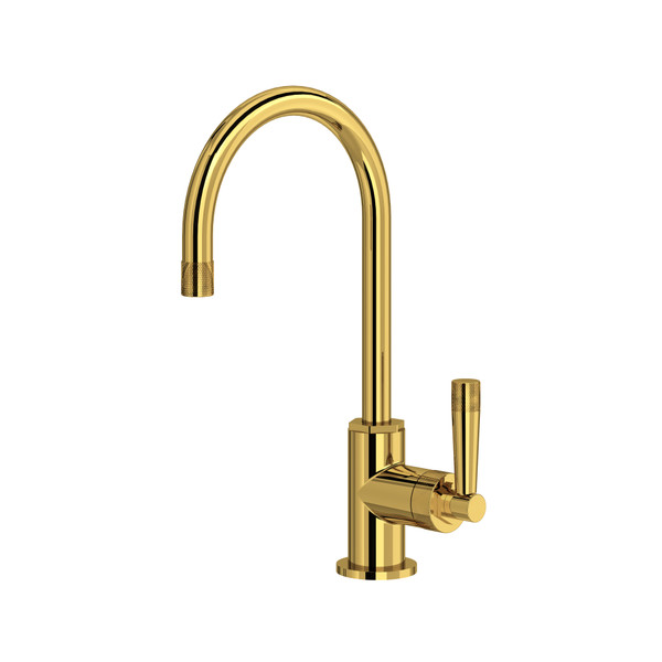 Graceline® Bar/Food Prep Kitchen Faucet With C-Spout - Unlacquered Brass | Model Number: MB7960LMULB