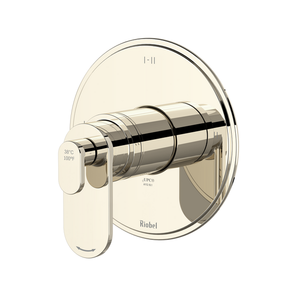 Arca 1/2" Therm & Pressure Balance Trim With 3 Functions - Polished Nickel | TAA23PN