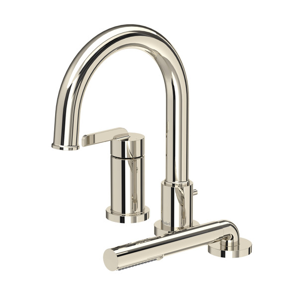 Authentica™ 3-Hole Pressure Balance Deck Mount Tub Filler Trim - Polished Nickel | Model Number: TAU16PN