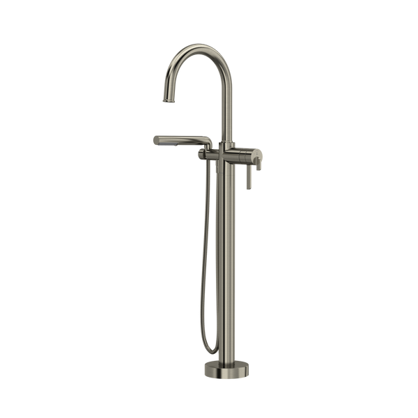 Authentica Thermostatic Single Hole Floor Mount Tub Filler Trim - Brushed Nickel | TAU39BN