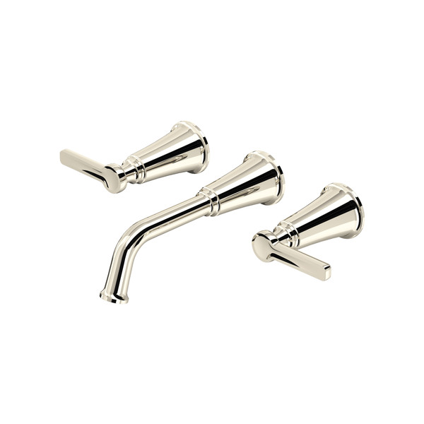 Momenti™ Wall Mount Lavatory Faucet Trim - Polished Nickel | Model Number: TMMSQ03JPN