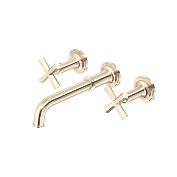 San Giovanni Wall Mount Lavatory Faucet Trim - Satin Nickel | TSG08W3XMSTN