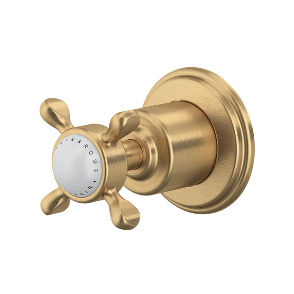 Edwardian Trim For Volume Control And Diverter - Satin English Gold | U.3241X-SEG/TO