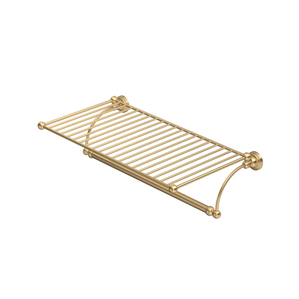 Edwardian™ Wall Mount Towel Shelf - Satin English Gold | Model Number: U.6961SEG