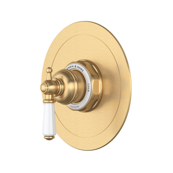 Edwardian 1/2" Pressure Balance Trim - Satin English Gold | U.TEW51W1L-SEG