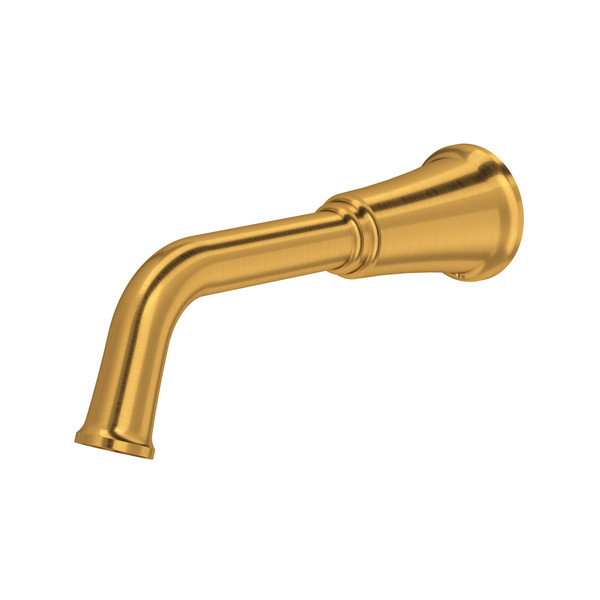 Momenti™ Wall Mount Tub Spout - Brushed Gold | Model Number: MM80BG