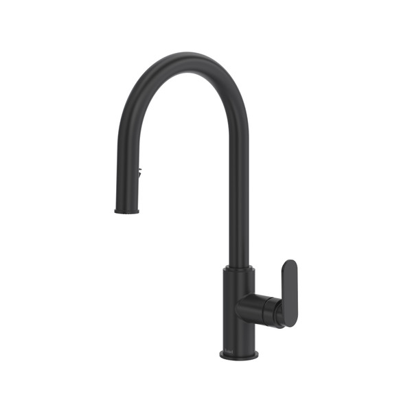 Arca™ Pull-Down Kitchen Faucet With C-Spout - Black | Model Number: AA201BK