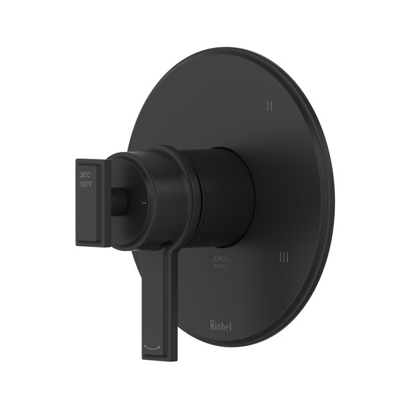Manifesto™ 1/2" Therm & Pressure Balance Trim With 3 Functions - Black | Model Number: TMF47BK