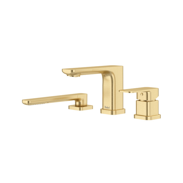 Equinox™ 3-Hole Deck Mount Tub Filler Trim - Satin Brass US4 | Model Number: TEQ10US4