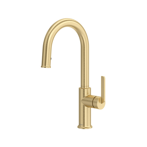 Authentica™ Pull-Down Kitchen Faucet With Single Spray - Satin Brass US4 | Model Number: AU101US4