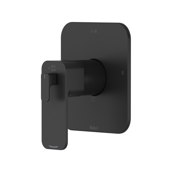 Equinox™ 1/2" Therm & Pressure Balance Trim With 3 Functions - Black | Model Number: TEQ23NBK