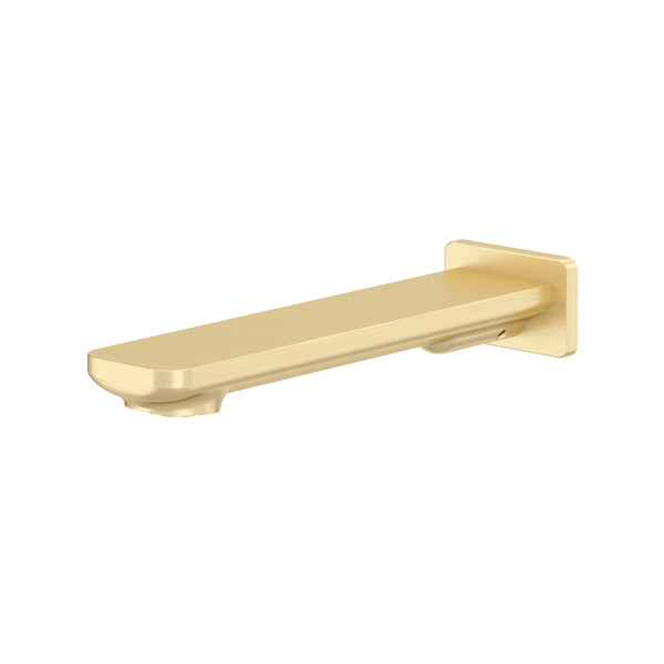 Equinox™ Wall Mount Tub Spout - Satin Brass US4 | Model Number: EQ80US4