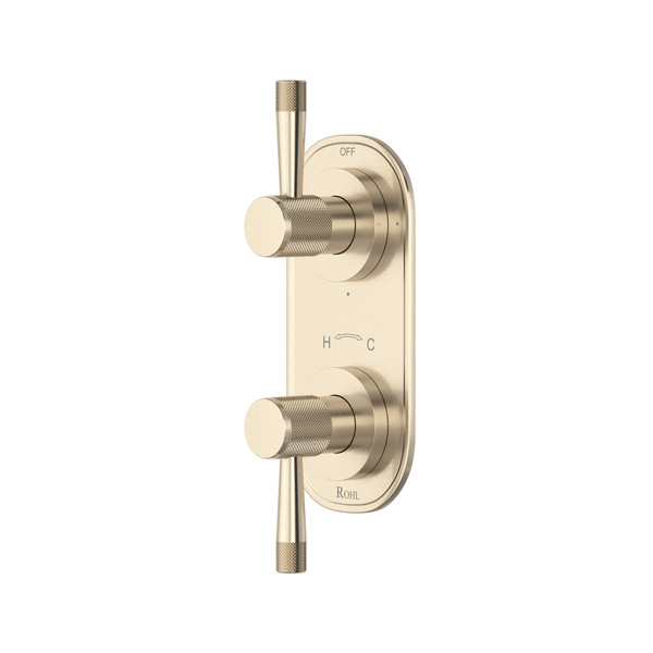 Amahle™ 1/2" Thermostatic Trim With Diverter - Satin Nickel | Model Number: TAM12W2LMSTN