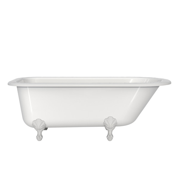 DISCONTINUED Hampshire 68 x 31" Freestanding Soaking Bathtub - Standard White (Gloss) | Model Number: HAM-N-SW-OF+FT-HAM-SW