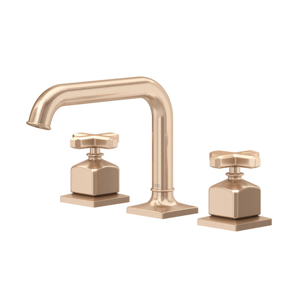 DISCONTINUED Apothecary™ Widespread Lavatory Faucet With U-Spout - Vintage Gold | Model Number: AP09D3XMVG