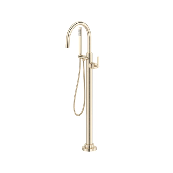 Apadana™ Single Hole Floor Mount Tub Filler Trim - Satin Nickel | Model Number: TAD06HF1LMSTN