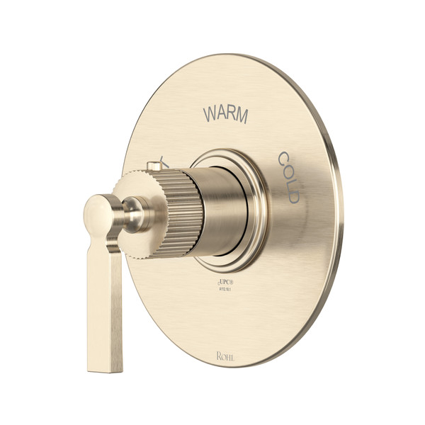 Apadana™ 3/4" Thermostatic Trim Without Volume Control - Satin Nickel | Model Number: TAD13W1LMSTN