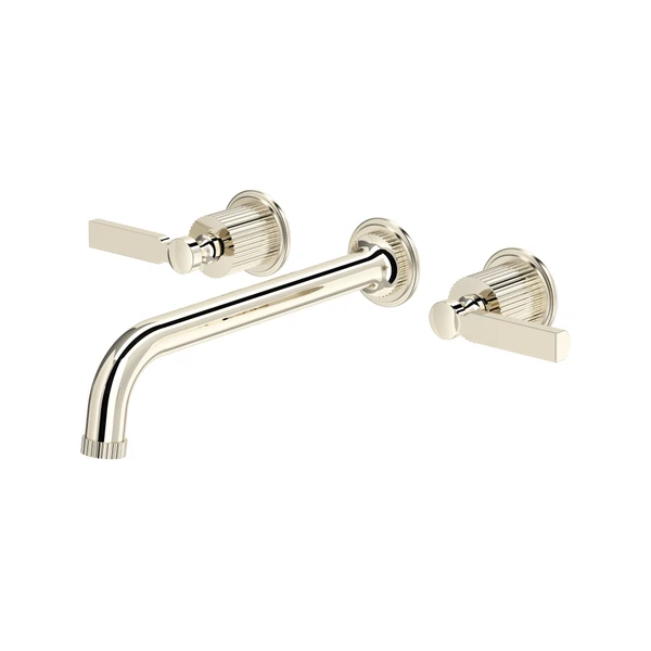 Apadana™ Wall Mount Tub Filler Trim With C-Spout - Polished Nickel | Model Number: TAD06W3LMPN