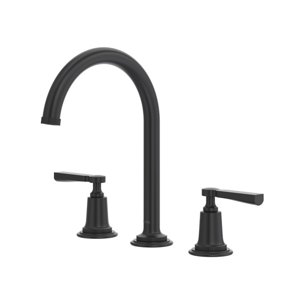 Apadana™ Widespread Lavatory Faucet With C-Spout - Matte Black | Model Number: AD08D3LRMB