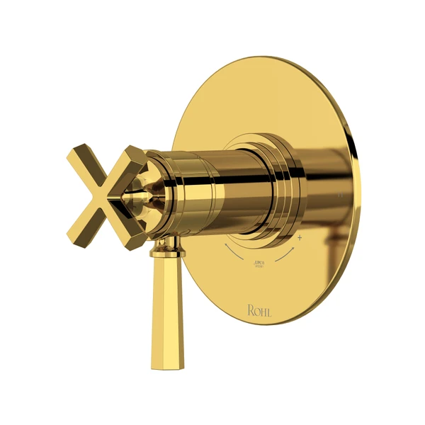 San Giovanni™ 1/2" Therm & Pressure Balance Trim With 2 Functions - Unlacquered Brass | Model Number: TSG44W1LMULB
