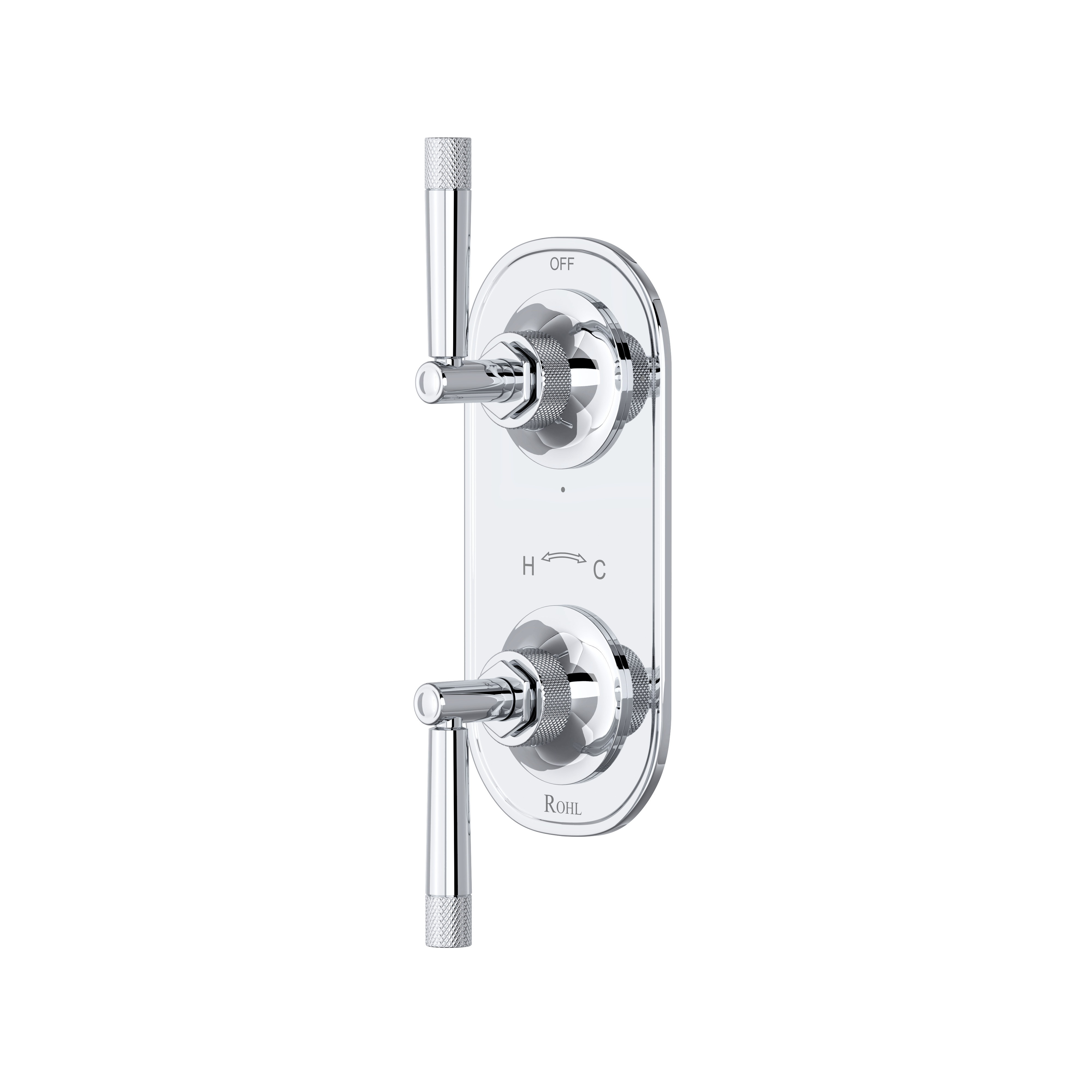Graceline® 1/2" Thermostatic Trim With Diverter - Polished Chrome | Model Number: MB2090LMAPC