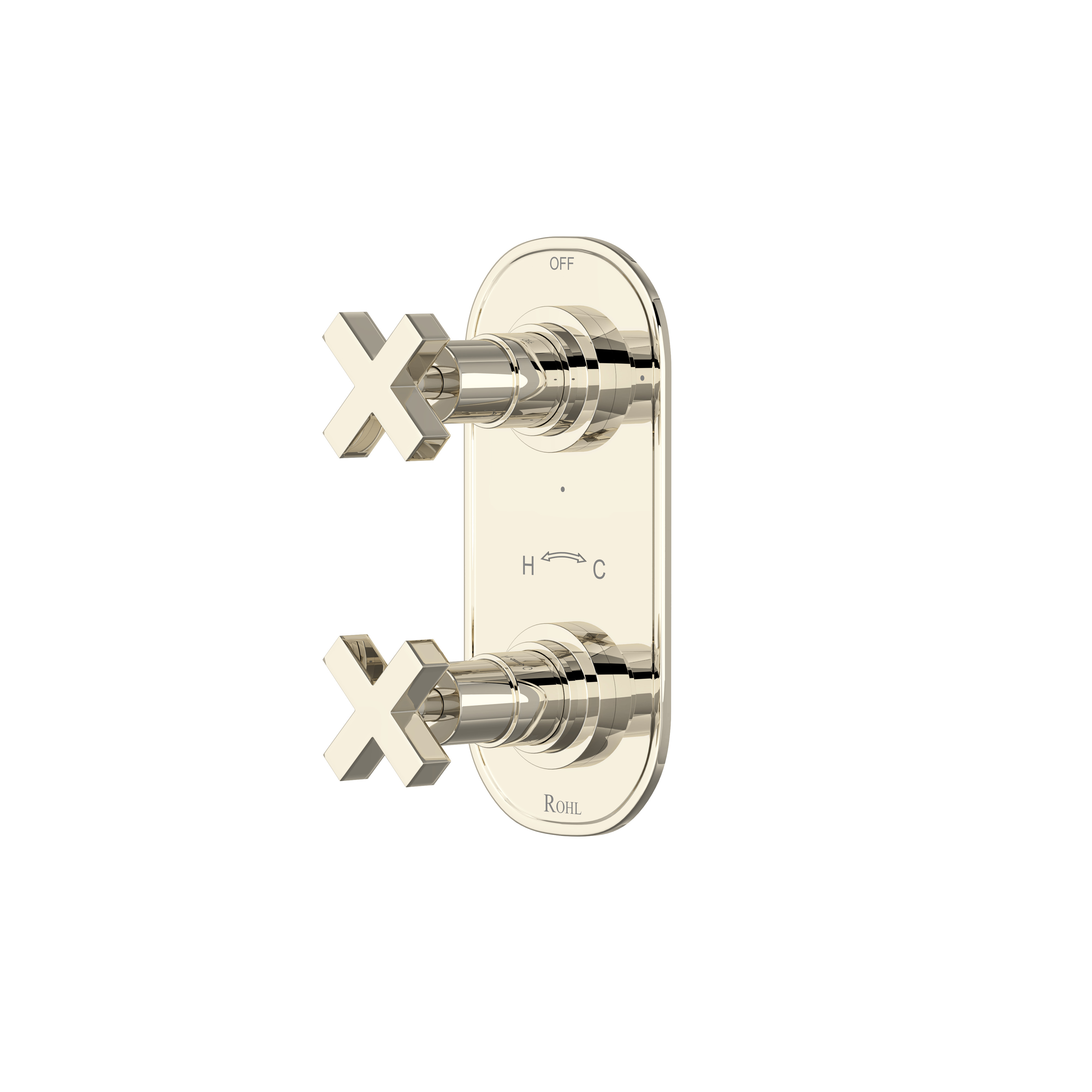 Lombardia® 1/2" Thermostatic Trim With Diverter - Polished Nickel | Model Number: A4264XMPN