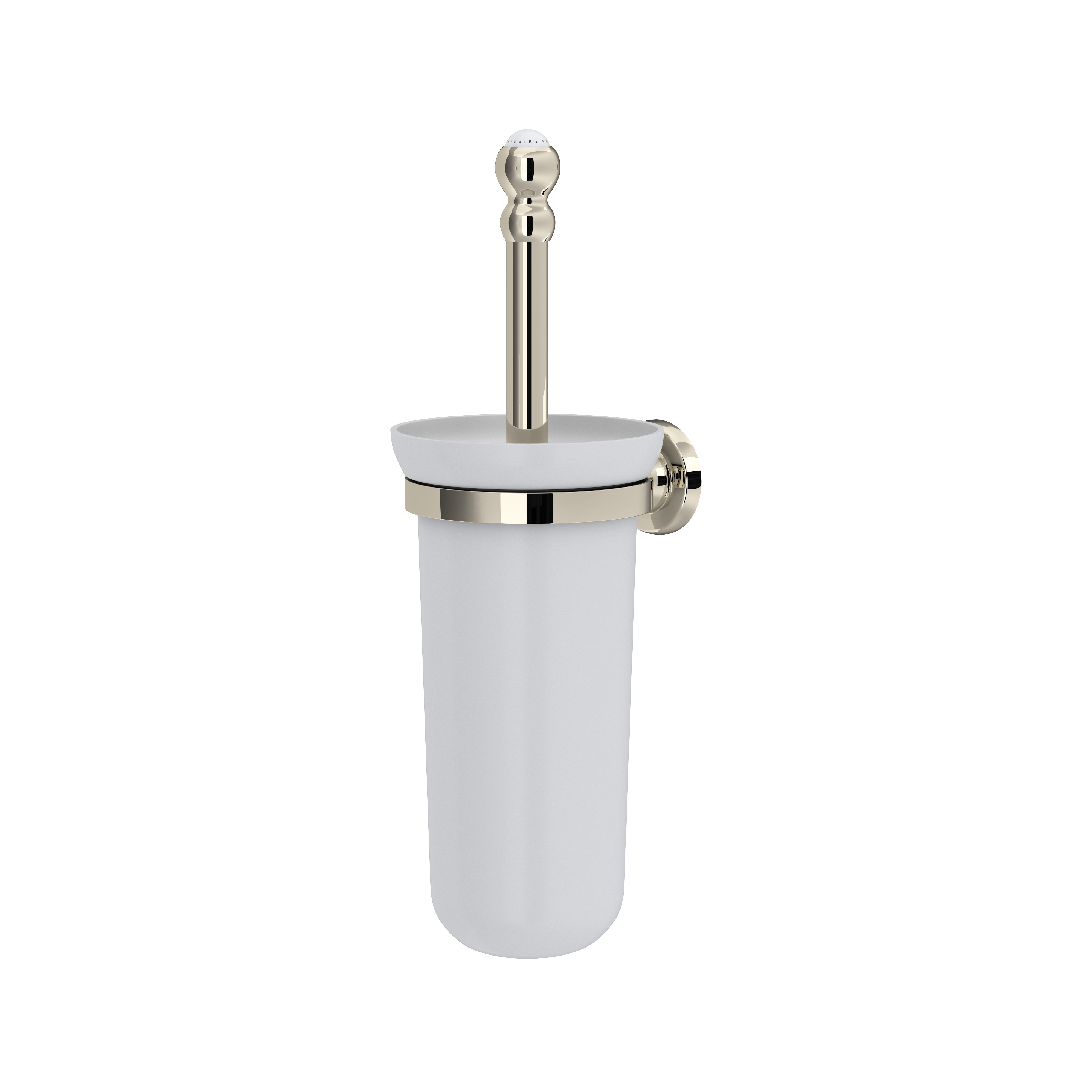 Wall Mount Toilet Brush Holder - Polished Nickel | Model Number: U.6938PN