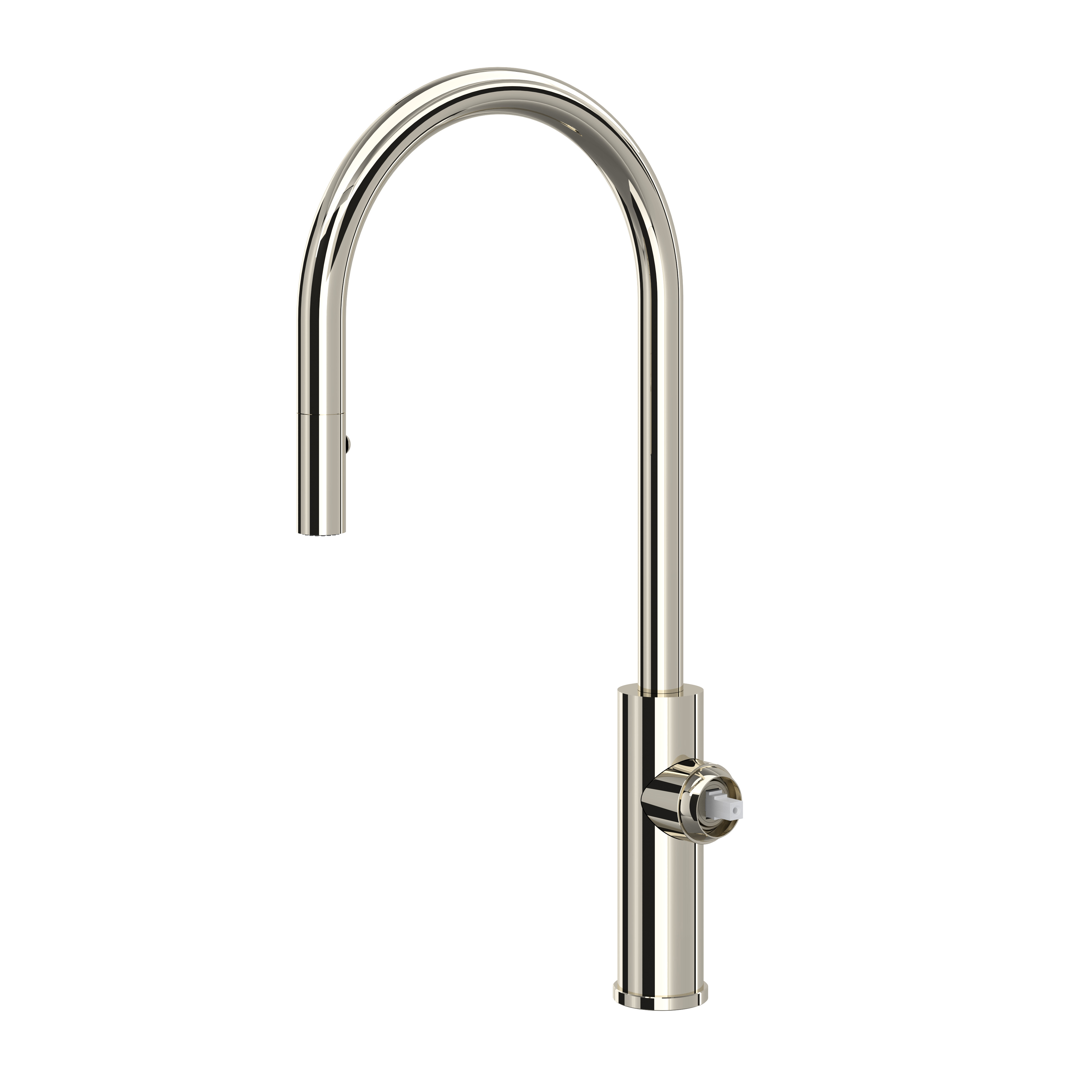 Eclissi™ Pull-Down Kitchen Faucet With C-Spout - Less Handle - Polished Nickel | Model Number: EC55D1PN